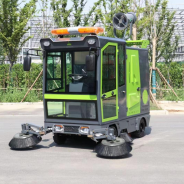 รถกวาดทำความสะอาดถนน